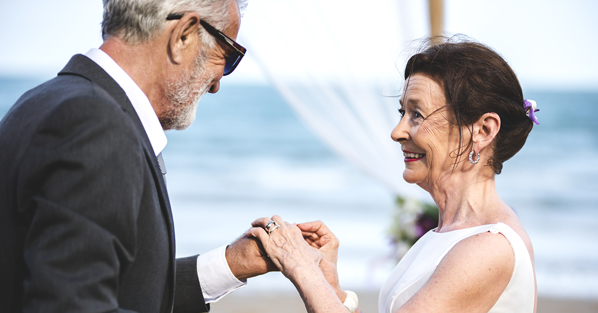 Older Couple getting remarried