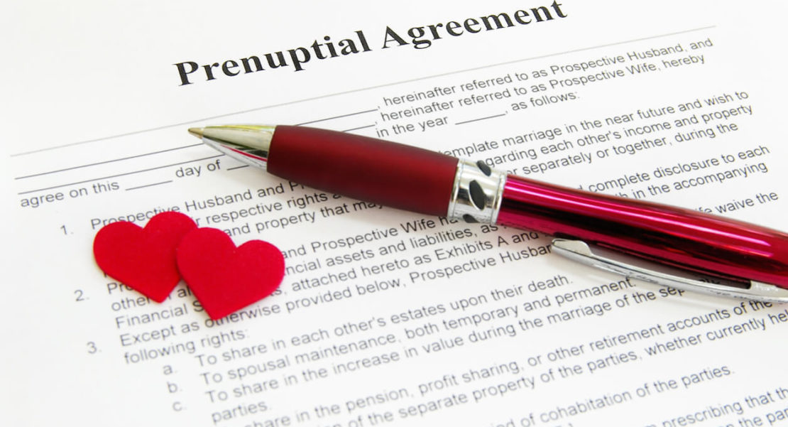 Hearts on a Prenup Agreement
