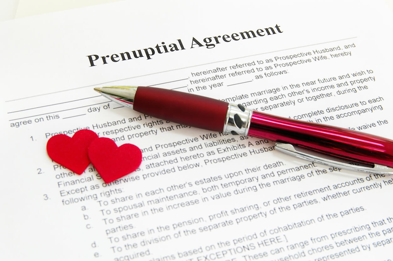 Hearts on a Prenup Agreement